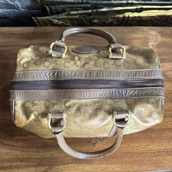 Vintage Celine Horse Carriage Monogram Coated Canvas Mini Boston Bag - Picture 7 of 16